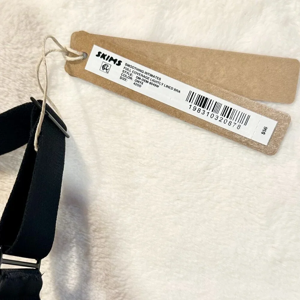 NWT SKIMS Smoothing Intimates Full Coverage Lightly Lined Bra in Onyx - 42DD - Picture 3 of 9